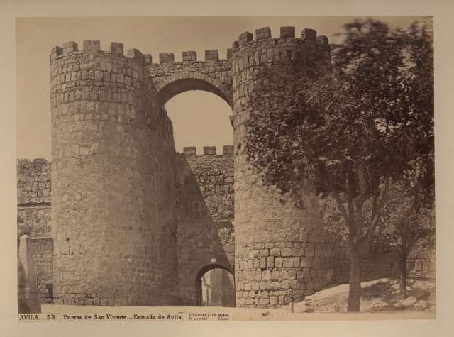 Laurent, Jean — Avila. Puerta de San Vincente. Entrada de Avila — insieme